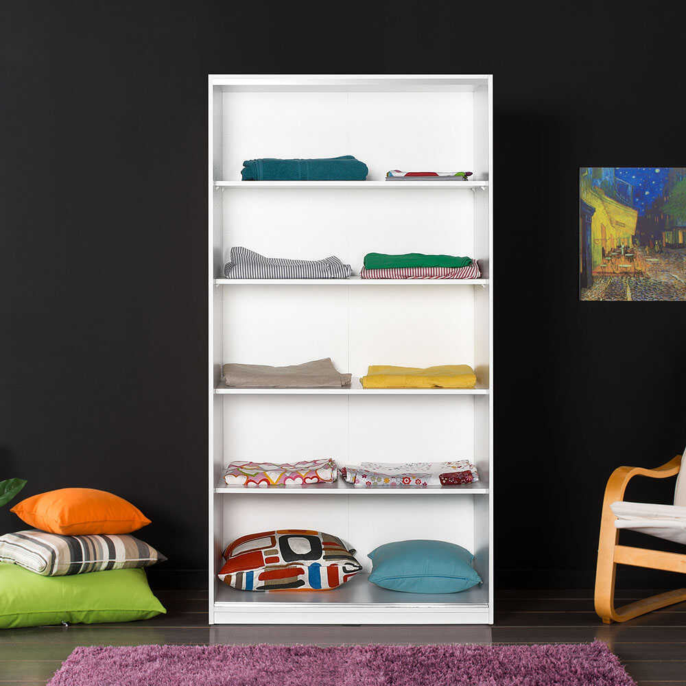 Wardrobe W/ Two Sliding Doors White SWD