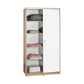 Wardrobe W/ Two Sliding Doors Sonoma & White SWD