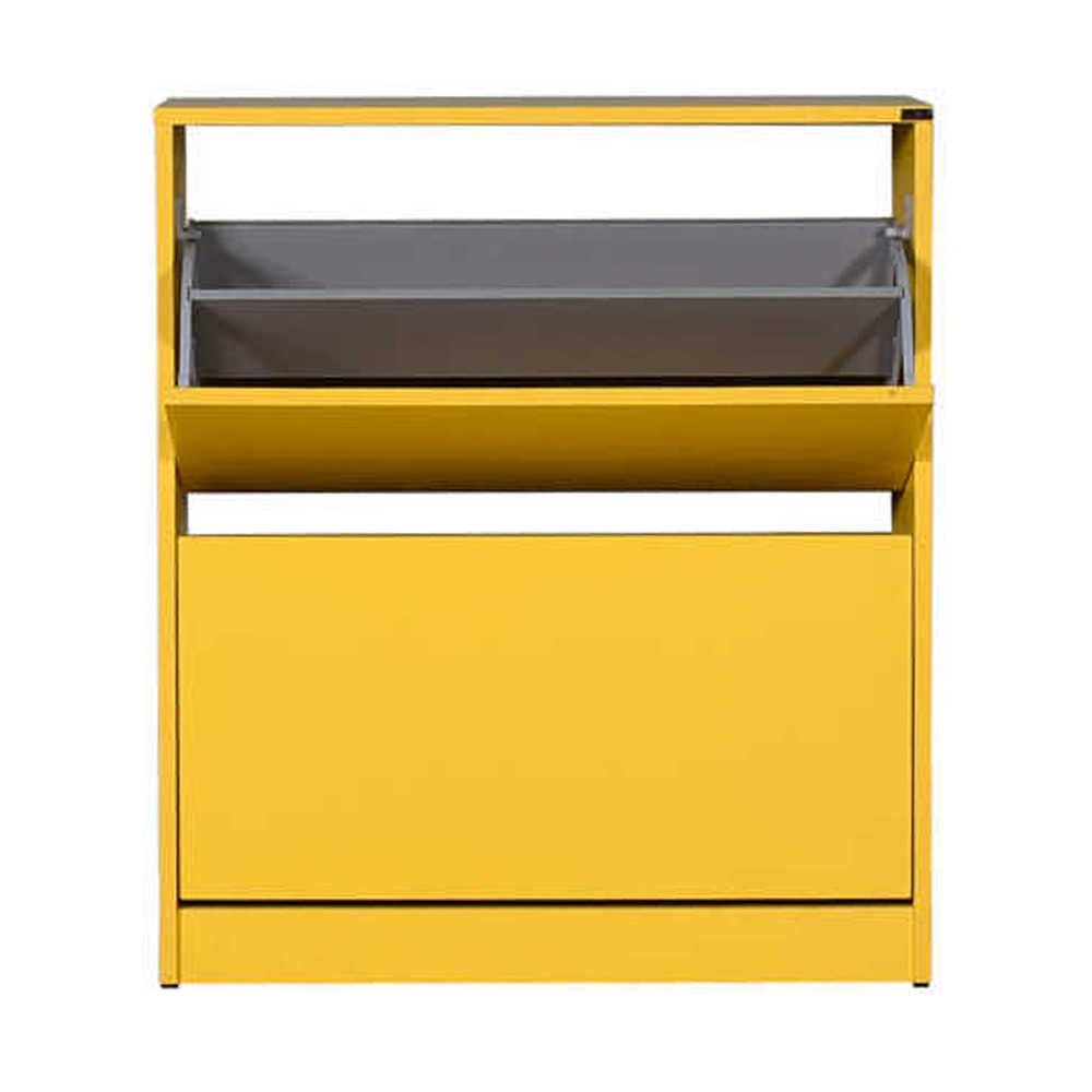 Shoe Cabinet W/ Two Section Yellow SHC
