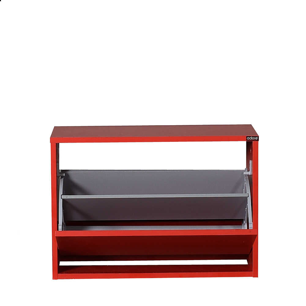 Shoe Cabinet W/ Shoe Storage Red SHC