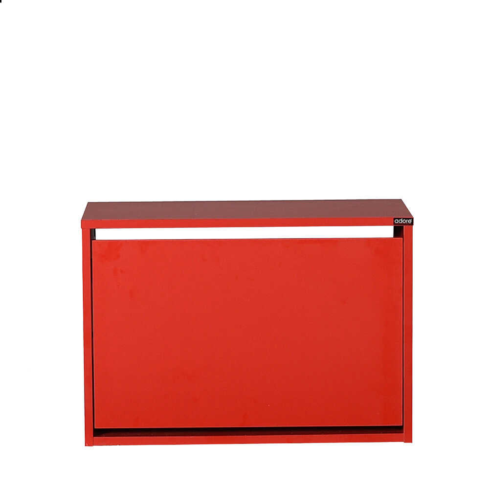 Shoe Cabinet W/ Shoe Storage Red SHC