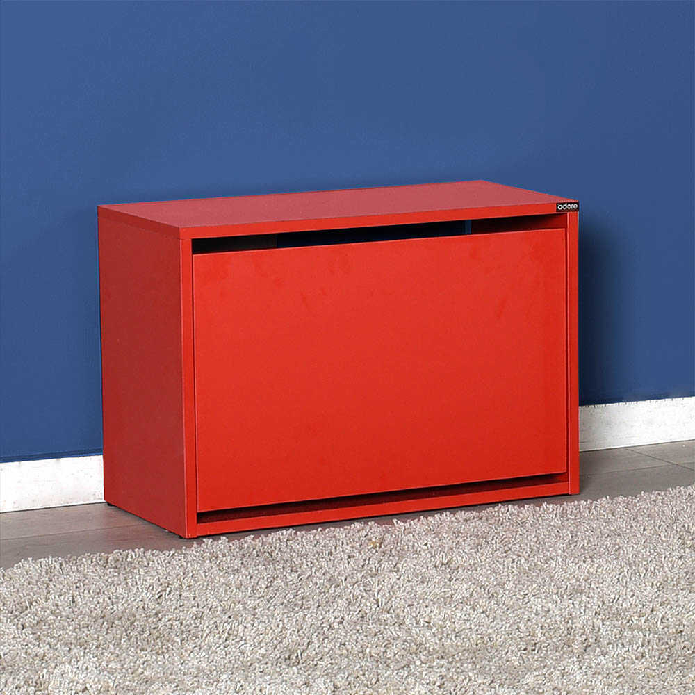 Shoe Cabinet W/ Shoe Storage Red SHC