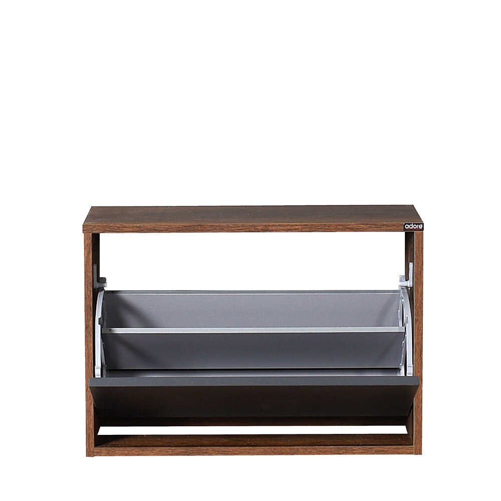 Shoe Cabinet W/ Shoe Storage Oslo Walnut & Anthracite SHC
