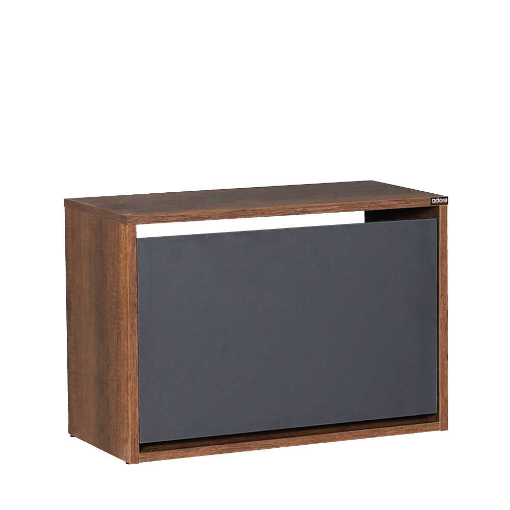 Shoe Cabinet W/ Shoe Storage Oslo Walnut & Anthracite SHC