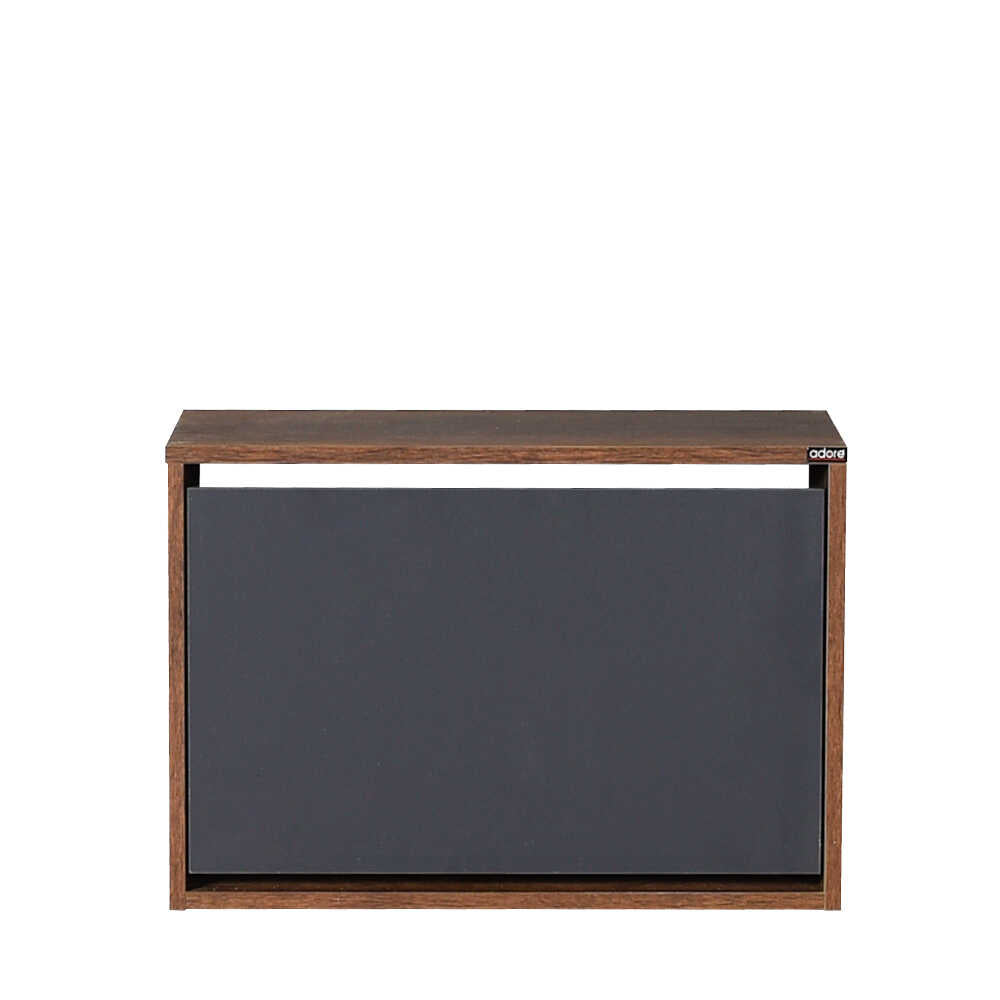 Shoe Cabinet W/ Shoe Storage Oslo Walnut & Anthracite SHC