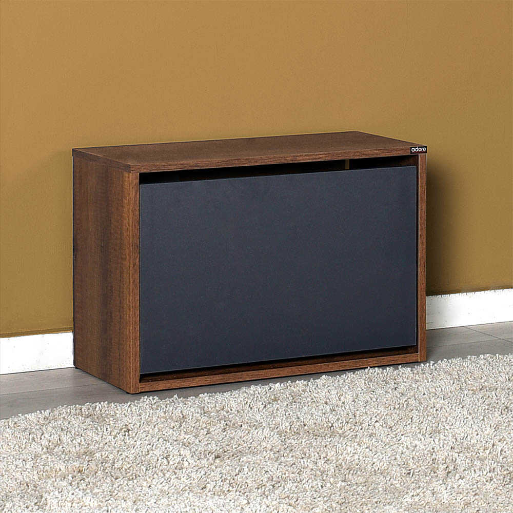 Shoe Cabinet W/ Shoe Storage Oslo Walnut & Anthracite SHC