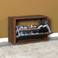 Shoe Cabinet W/ Shoe Storage Oslo Walnut & Anthracite SHC