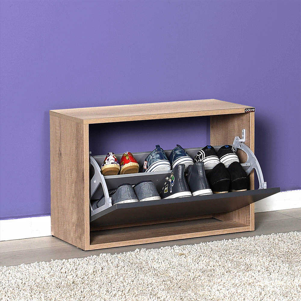 Shoe Cabinet W/ Shoe Storage Tori & Anthracite SHC