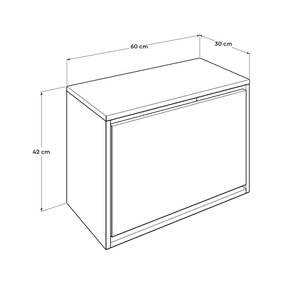 Shoe Cabinet W/ Shoe Storage Tori & Anthracite SHC