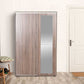 Hallstand & Shoe Cabinet W/ Sliding Doors & Mirror Latte PRT