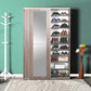 Hallstand & Shoe Cabinet W/ Sliding Doors & Mirror Latte PRT