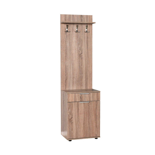 Hallstand & Shoe Cabinet W/ One Drawer & Door Latte PRT