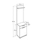 Hallstand & Shoe Cabinet W/ One Drawer & Door Latte PRT