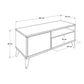 Retro Tv Stand W/ One Drawer & One Section Oslo Walnut TVR