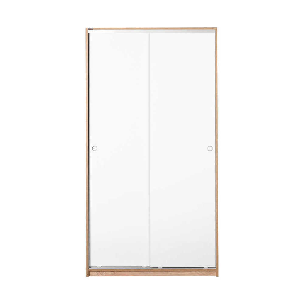 Wardrobe W/ Two Sliding Doors Sonoma & White SWD