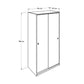 Wardrobe W/ Two Sliding Doors Sonoma & White SWD