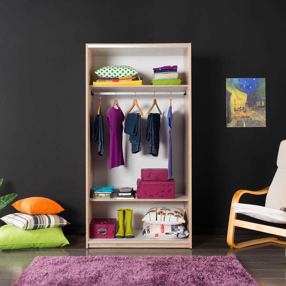 Wardrobe W/ Two Sliding Doors Sonoma SWD