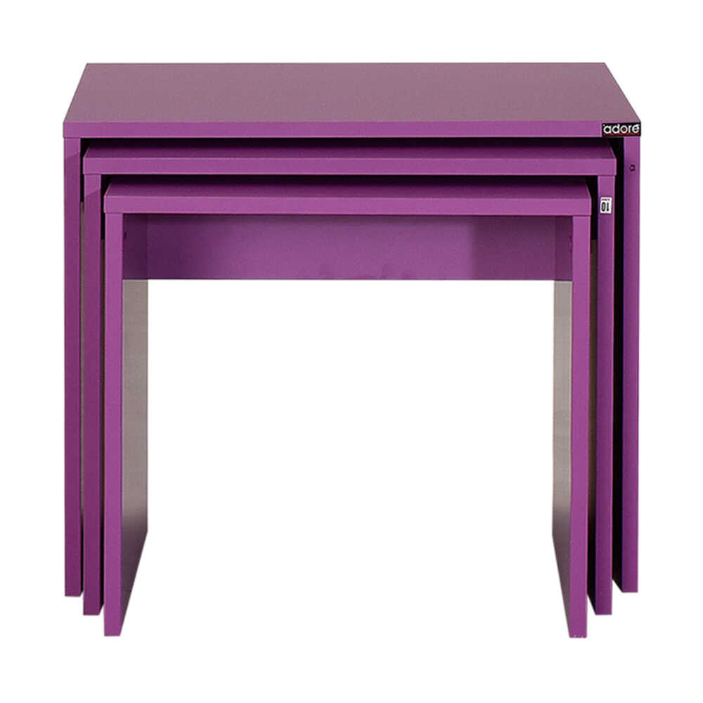 Trio Coffe Table Set Purple SHP