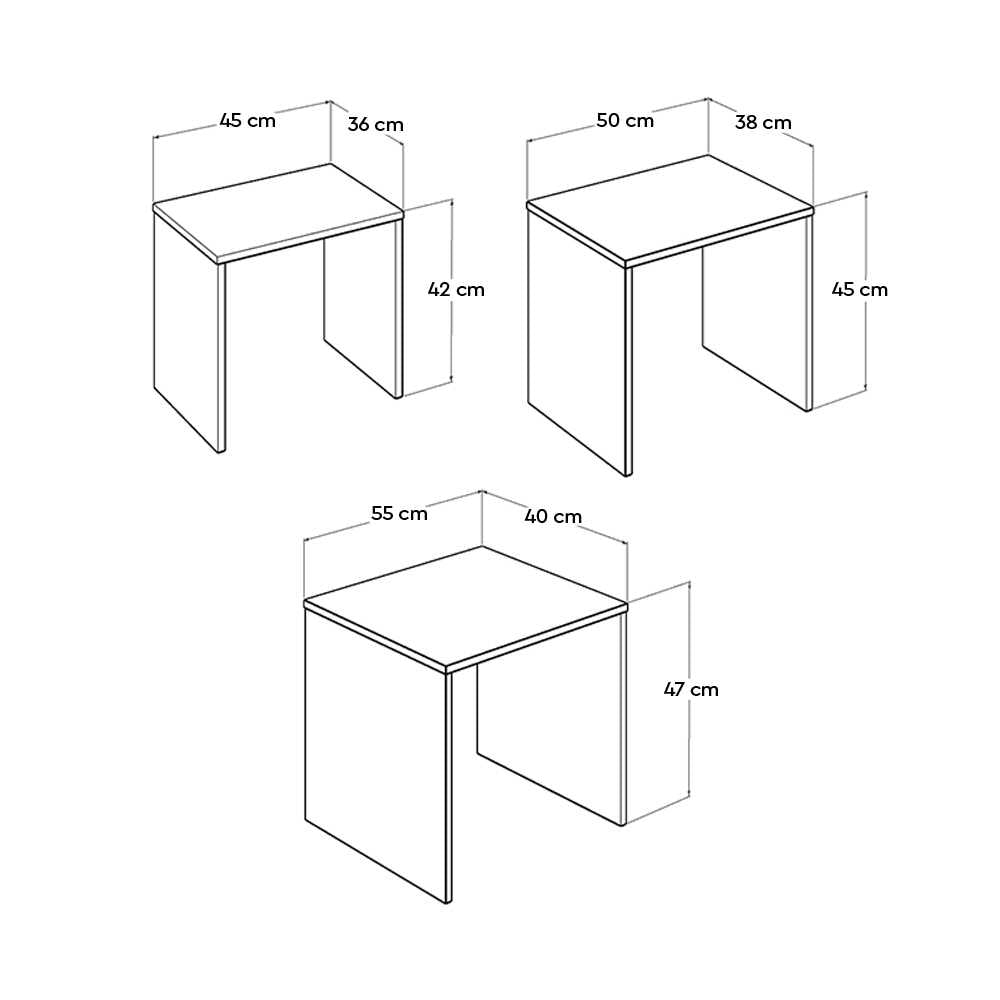 Trio Coffe Table Set Oslo SHP