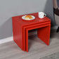 Trio Coffe Table Set Red SHP