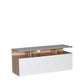 Tv Stand W/ Large Storage Sonoma & High Gloss White TVC