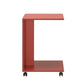 Side Table With Wheels Red SHP