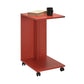 Side Table With Wheels Red SHP