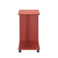 Side Table With Wheels Red SHP