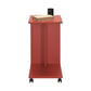 Side Table With Wheels Red SHP