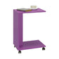Side Table With Wheels Purple SHP