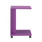 Side Table With Wheels Purple SHP