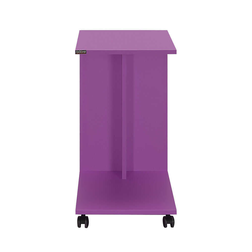 Side Table With Wheels Purple SHP