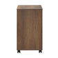 Side Table With Wheels Oslo Walnut SHP