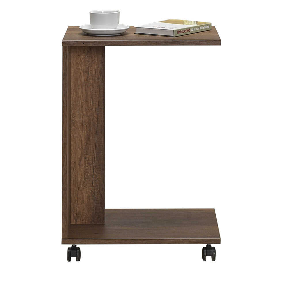 Side Table With Wheels Oslo Walnut SHP