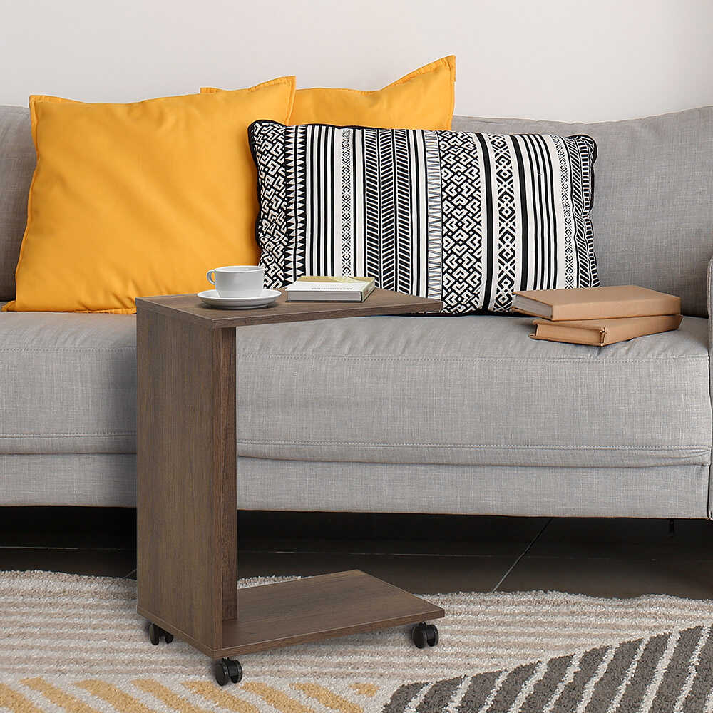 Side Table With Wheels Oslo Walnut SHP