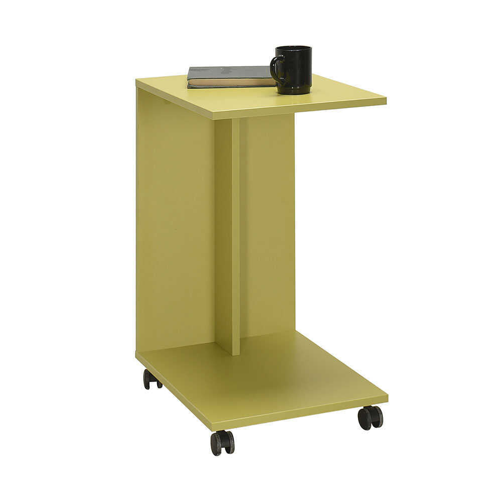 Side Table With Wheels Green SHP