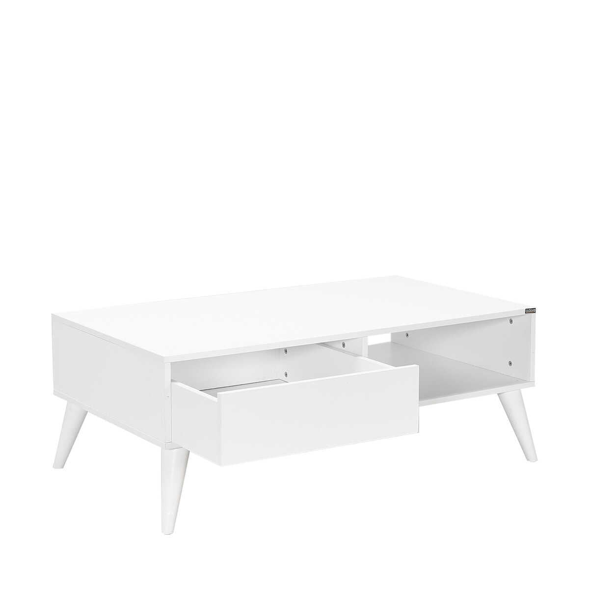 New Line Series Coffee Table W/ One Drawer Diamond White SHP