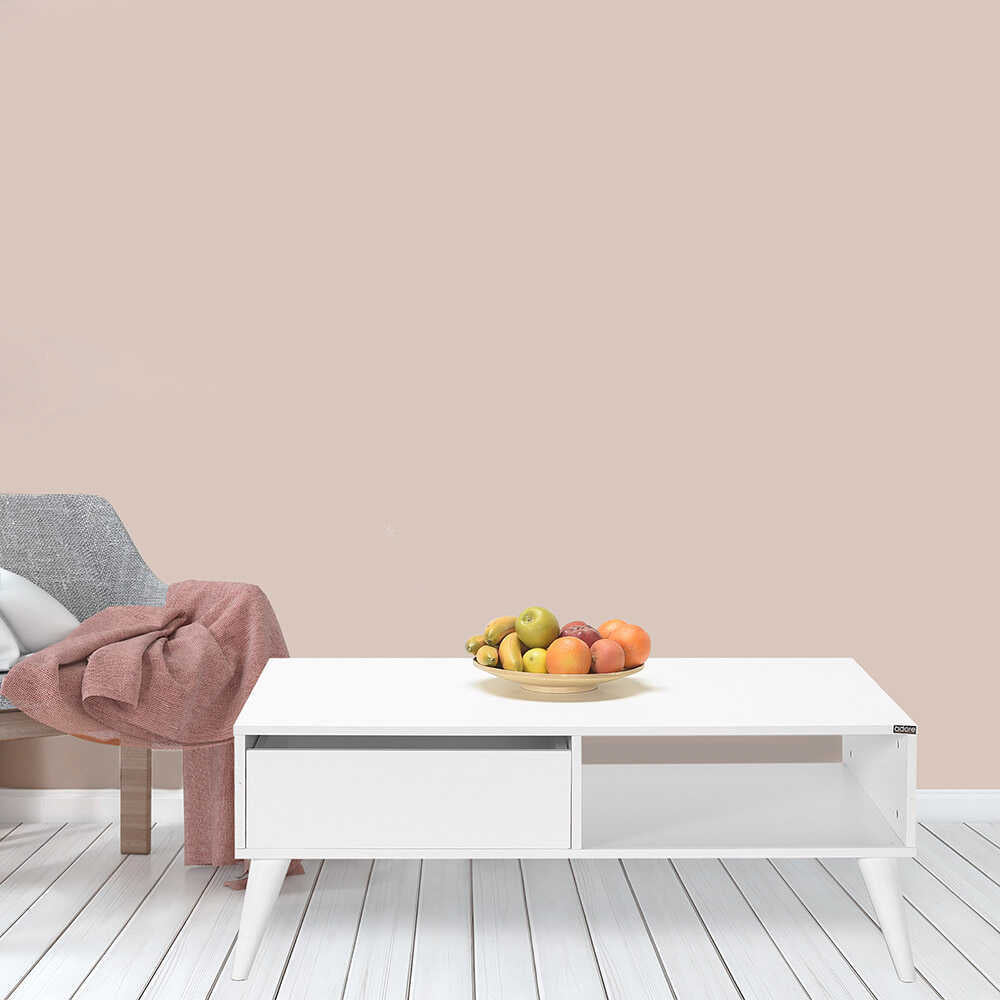 New Line Series Coffee Table W/ One Drawer Diamond White SHP