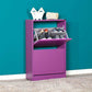 Shoe Cabinet W/ Two Section Purple SHC