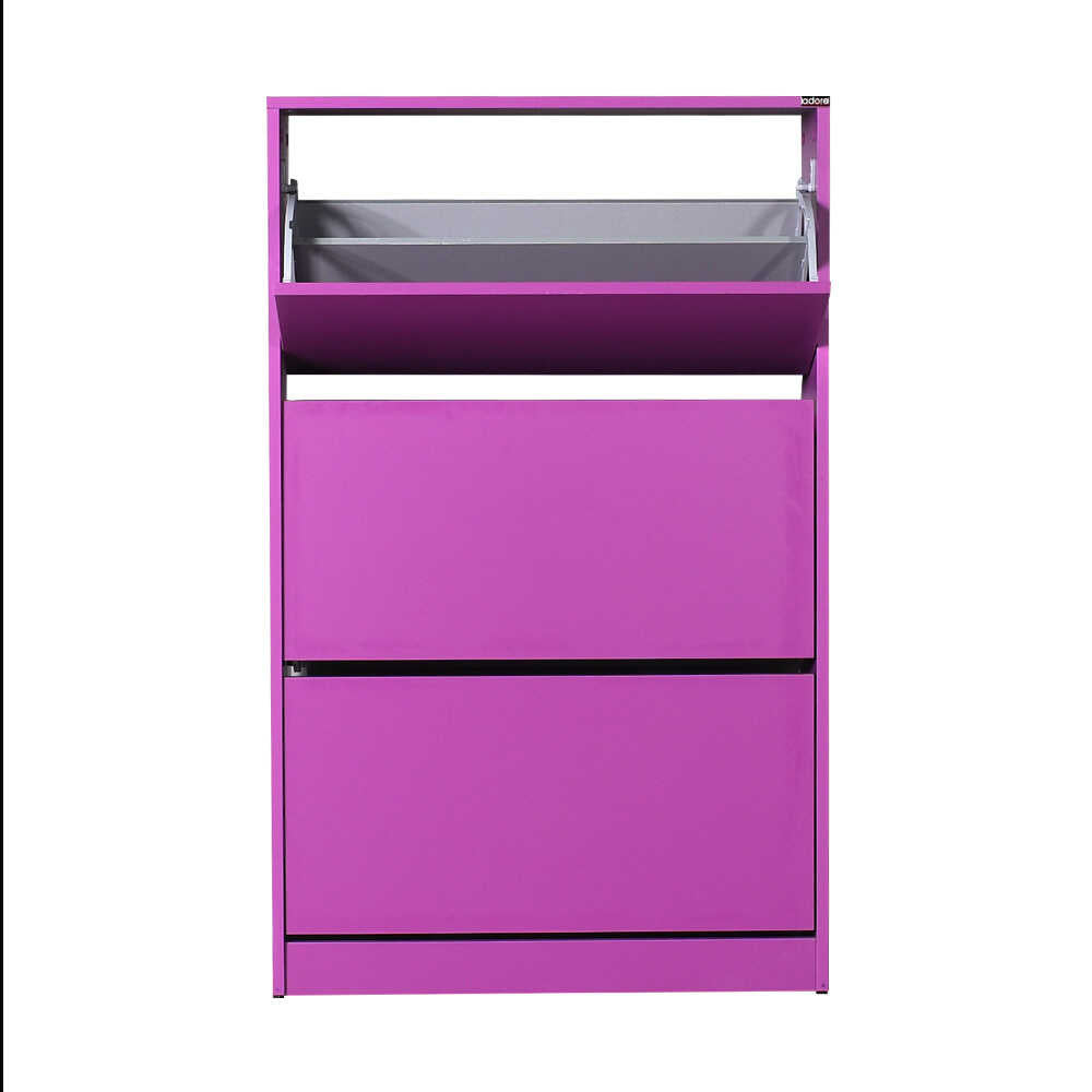 Shoe Cabinet W/ Three Section Purple SHC