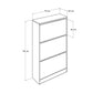Shoe Cabinet W/ Three Section Yellow SHC