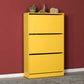 Shoe Cabinet W/ Three Section Yellow SHC