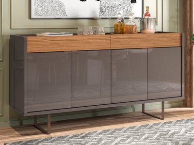 Buffet Berlim Pearl Grey/Noce